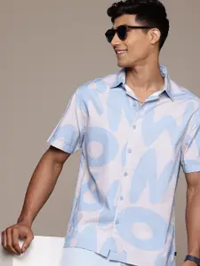 WROGN Pure Cotton Comfort Fit  Printed Casual Shirt