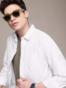 WROGN Opaque Conversational Printed Pure Cotton Casual Shirt