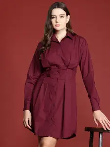All About You Formals Pure Cotton Shirt Mini Dress