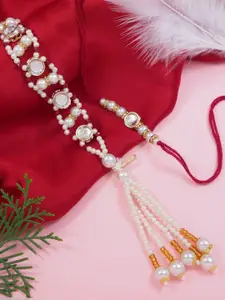 I Jewels Set Of 2 Bhaiya Bhabhi Lumba Rakhi Bracelet