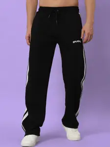 WEARDUDS Men Pure Cotton Mid Rise Relaxed Fit Track Pants