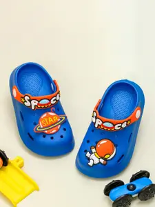 Yellow Bee Boys Space and Astronaut Printed Clogs