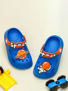 Yellow Bee Boys Space and Astronaut Self Design Clogs
