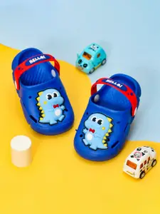 Yellow Bee Boys Dino Self Design Clogs