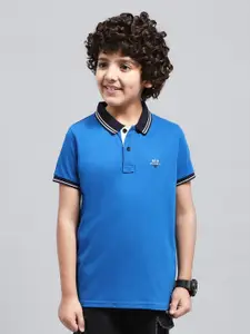 Monte Carlo Boys Solid Polo Collar T-shirt