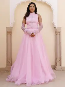 Ragavi Embroidered Organza Ready to Wear Lehenga & Blouse With Dupatta