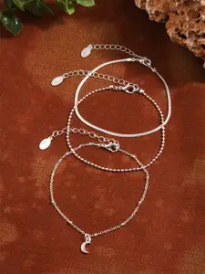 Accessorize Set of 3 Crystals Anklet