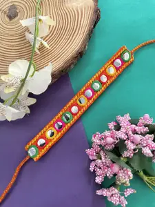 Digital Dress Room Mirror Work Detail Bracelet Rakhi