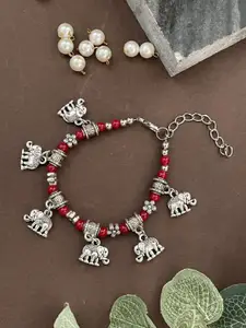 Digital Dress Room Elephant & Flower Wraparound Bracelet Rakhi