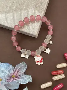 Digital Dress Room Charms Stone Elasticated Bracelet Rakhi