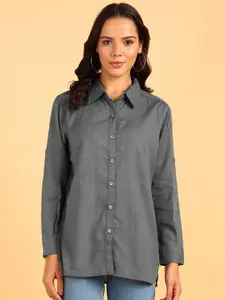 BLOCKS OF INDIA Women Standard Opaque Regular Fit Casual Shirt