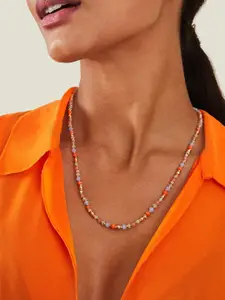 Accessorize Round Beaded Necklace