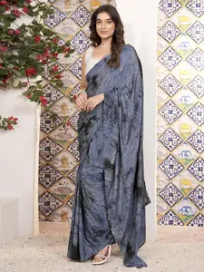Satrani Printed Pure Georgette Ready to Wear Saree