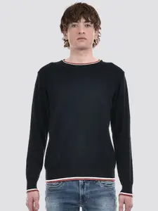 Numero Uno Men Cotto Solid Striped Pullover