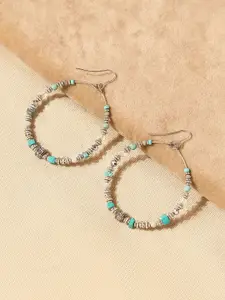 Accessorize Circular Artificial Beads Hoop Earrings