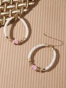 Accessorize Beaded Circular Hoop Earrings