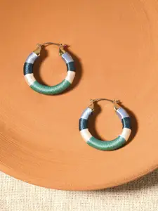 Accessorize Chunky Thread Circular Hoop Earrings