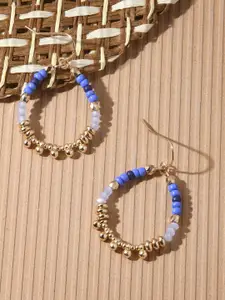 Accessorize Beaded Circular Hoop Earrings