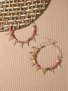 Accessorize Beaded Circular Drop Earrings