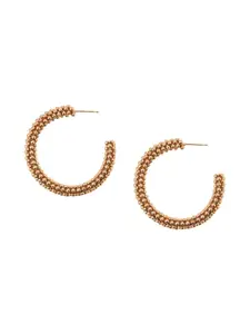 Accessorize Beaded Circular Hoop Earrings