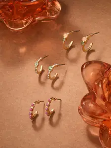 Accessorize Set Of 3 Circular Hoop Earrings