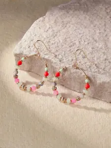 Accessorize Beaded Circular Drop Earrings