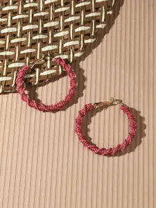 Accessorize Circular Twist Thread Hoop Earrings