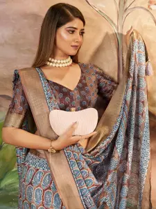 Mitera Paisley Zari Sungudi Saree