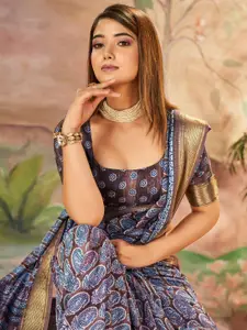 Mitera Bagh Zari Sungudi Saree