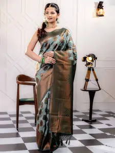 SGF11 Woven Design Pure Zari Heavy Work Kanjeevaram Silk Saree