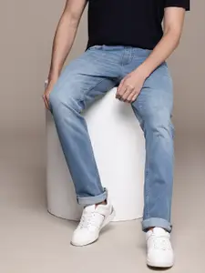 Nautica Men Straight Fit Heavy Fade Stretchable Jeans