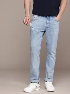 Nautica Men Straight Fit Heavy Fade Stretchable Jeans