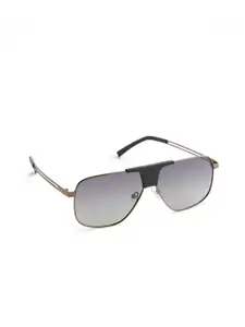 OPIUM Men Square Sunglasses with Polarised and UV Protected Lens OP-10131-C05-60-Brown