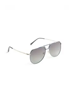 OPIUM Men Aviator Sunglasses with Polarised and UV Protected Lens