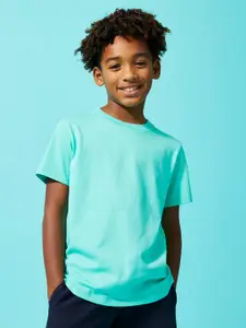 Domyos By Decathlon Boys Pure Cotton Round Neck Tshirt