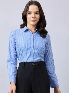 Style Quotient Women Striped Smart Opaque Formal Shirt