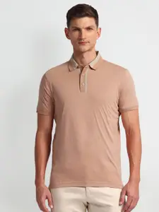 Arrow Men Solid Polo Collar Pockets T-shirt