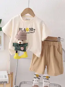 INCLUD Boys Printed T-shirt with Shorts