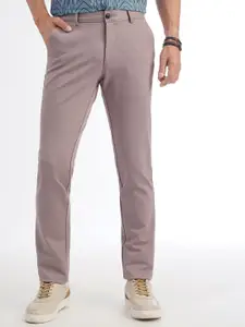 JADE BLUE Men Slim Fit Trousers