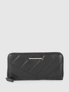 FCUK Women Quilted Zip Around Wallet