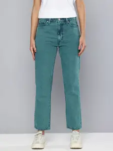 Levis Women Wedgie Pure Cotton Straight Fit High-Rise Jeans