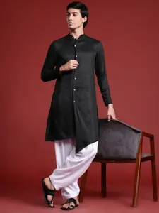 Anouk Tyohaar Collection Sequinned Asymmetric Kurta
