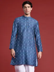 Anouk Bandhani Print Straight Kurta