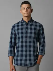 Louis Philippe Jeans Men Slim Fit Buffalo Checks Opaque Casual Shirt