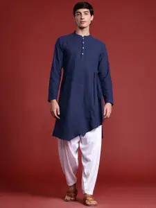 Anouk Tyohaar Collection Pure Cotton Pleated Asymmetric Kurta