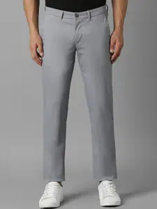 Louis Philippe Sport Men Textured Slim Fit Trousers