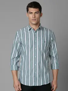 Louis Philippe Sport Men Slim Fit Opaque Striped Casual Shirt