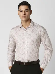 V Dot Men Slim Fit Floral Opaque Printed Party Shirt