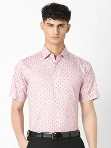 Van Heusen Men Micro Ditsy Printed Cotton Casual Shirt