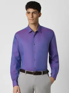 Van Heusen Men Micro Ditsy Textured Pure Cotton Casual Shirt